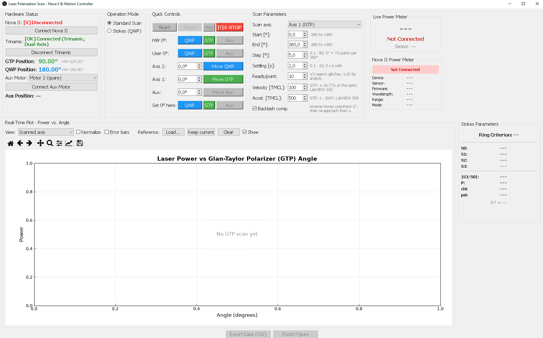Automated Laser Polarimetry Platform screenshot 1